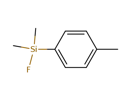Molecular Structure of 33664-05-0 (fluoro(dimethyl)(4-methylphenyl)silane)