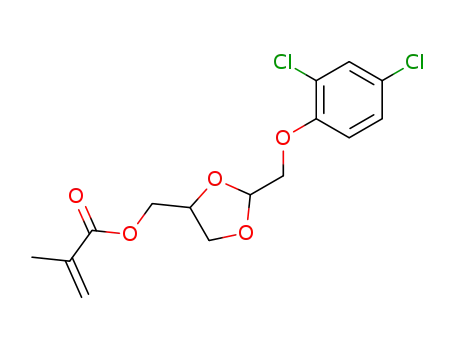 Molecular Structure of 78830-81-6 (2-(2,4-dichlorophenoxymethyl)-4-methacryloyloxymethyl-1,3-dioxolane)