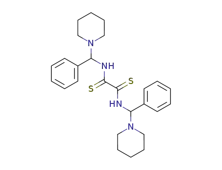 Molecular Structure of 74404-82-3 (Ethanedithioamide, N,N'-bis(phenyl-1-piperidinylmethyl)-)