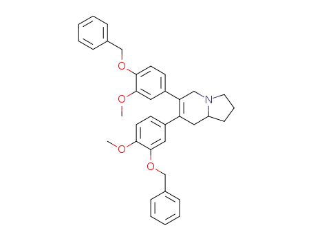 7-(3-Benzyloxy-4-methoxy-phenyl)-6-(4-benzyloxy-3-methoxy-phenyl)-1,2,3,5,8,8a-hexahydro-indolizine