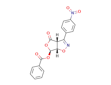 3-(4-nitrophenyl)-4-oxo-6-benzoyloxy-3a,4,6,6a-tetrahydrofuro<3,4-d>isoxazole
