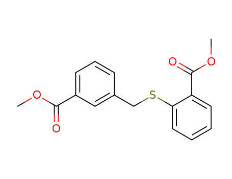 Benzoic acid, 2-[[[3-(methoxycarbonyl)phenyl]methyl]thio]-, methyl ester