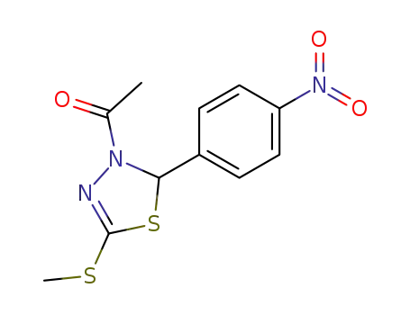 1-[5-Methylsulfanyl-2-(4-nitro-phenyl)-[1,3,4]thiadiazol-3-yl]-ethanone