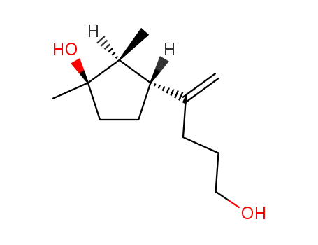 Molecular Structure of 99877-51-7 ((1R,2S,3R)-3-(5-hydroxypent-1-en-2-yl)-1,2-dimethylcyclopentanol)