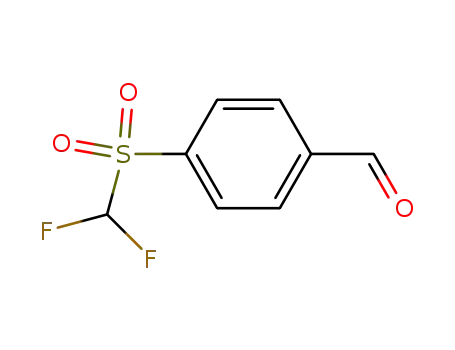 Molecular Structure of 84761-78-4 (Benzaldehyde, 4-[(difluoromethyl)sulfonyl]-)