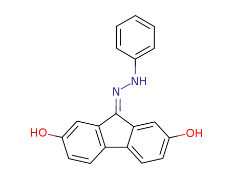 Molecular Structure of 84487-74-1 (2,7-Dihydroxy-9-fluorenone phenylhydrazone)