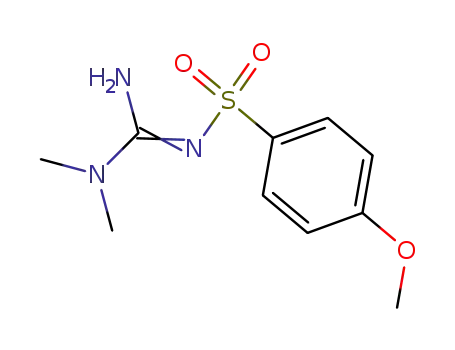 Molecular Structure of 84274-87-3 (N-<Amino(dimethylamino)methylen>-4-methoxybenzolsulfonamid)
