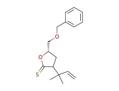 (S)-5-Benzyloxymethyl-3-(1,1-dimethyl-allyl)-dihydro-furan-2-thione