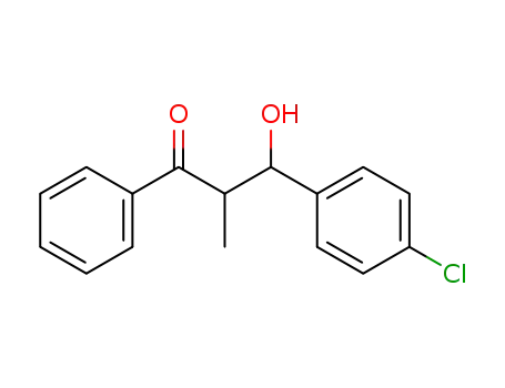 Molecular Structure of 82105-36-0 (3-(4-CHLORO-PHENYL)-3-HYDROXY-2-METHYL-1-PHENYL-PROPAN-1-ONE)