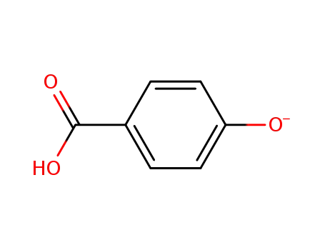 Molecular Structure of 456-23-5 (Benzoic acid, 4-hydroxy-, ion(1-))