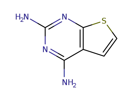 Molecular Structure of 130750-42-4 (Thieno[2,3-d]pyriMidine-2,4-diaMine)