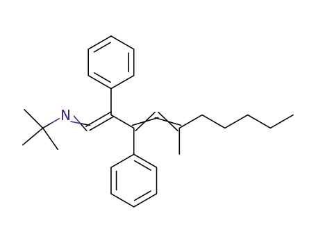 tert-Butyl-(5-methyl-2,3-diphenyl-deca-1,3,4-trienylidene)-amine