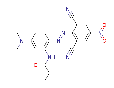 N-[2-(2,6-Dicyano-4-nitro-phenylazo)-5-diethylamino-phenyl]-propionamide