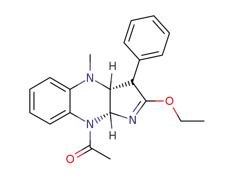 2-Ethoxy-4-methyl-3-phenyl-9-acetyl-3a,4,9,9a-tetrahydro-cis-pyrrolo<2,3-b>quinoxaline