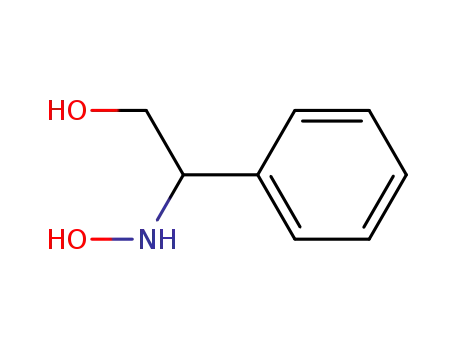 Molecular Structure of 22596-40-3 (Benzeneethanol, b-(hydroxyamino)-)