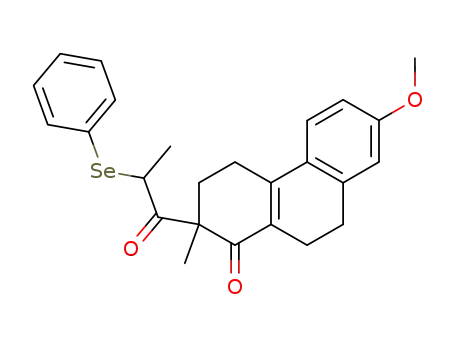 7-Methoxy-2-methyl-2-(α-phenylselenopropionyl)-3,4,9,10-tetrahydrophenanthren-1(2H)-one