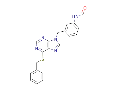 N-[3-(6-Benzylsulfanyl-purin-9-ylmethyl)-phenyl]-formamide