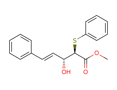 (E)-(2R,3R)-3-Hydroxy-5-phenyl-2-phenylsulfanyl-pent-4-enoic acid methyl ester