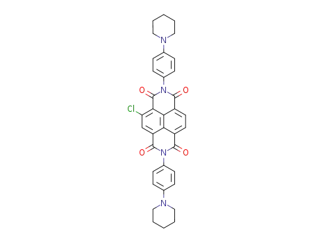 2-Chloronaphthalene-1,4,5,8-tetracarboxylic acid N,N'-bis(4-piperidinophenyl)diimide