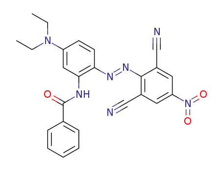 N-[2-(2,6-Dicyano-4-nitro-phenylazo)-5-diethylamino-phenyl]-benzamide