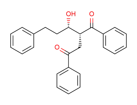 Molecular Structure of 104312-06-3 ((R)-2-((S)-1-Hydroxy-3-phenyl-propyl)-1,4-diphenyl-butane-1,4-dione)