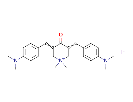 Piperidinium, 3,5-bis[[4-(dimethylamino)phenyl]methylene]-1,1-dimethyl-4-oxo-, iodide (1:1)