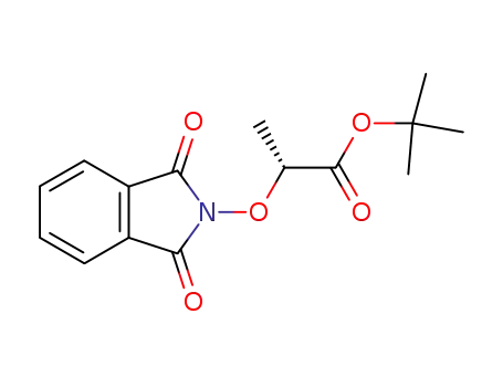 Molecular Structure of 380886-36-2 (Propanoic acid, 2-[(1,3-dihydro-1,3-dioxo-2H-isoindol-2-yl)oxy]-, 1,1-dimethylethyl ester, (2R)-)