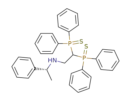 Benzenemethanamine,
N-[2,2-bis(diphenylphosphinothioyl)ethyl]-a-methyl-, (R)-