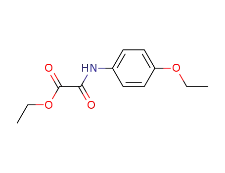 Molecular Structure of 13789-91-8 (Acetic acid, [(4-ethoxyphenyl)amino]oxo-, ethyl ester)
