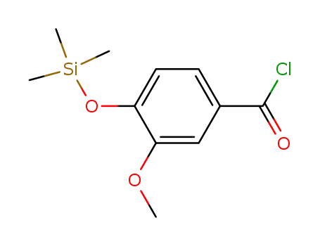 4-trimethylsiloxy-3-methoxy-benzoyl chloride