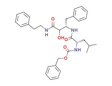 [(S)-1-((S)-1-Benzyl-2-hydroxy-2-phenethylcarbamoyl-ethylcarbamoyl)-3-methyl-butyl]-carbamic acid benzyl ester