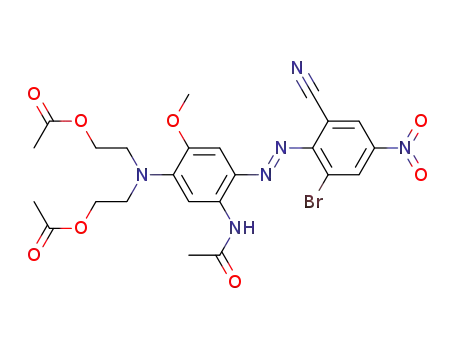 Acetic acid 2-{(2-acetoxy-ethyl)-[5-acetylamino-4-(2-bromo-6-cyano-4-nitro-phenylazo)-2-methoxy-phenyl]-amino}-ethyl ester