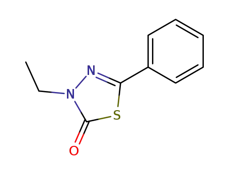 Molecular Structure of 82476-09-3 (2-phenyl-4-ethyl-1,3,4-thiadiazol-5(4H)-one)
