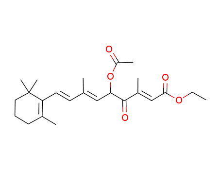 (2E,6E,8E)-5-Acetoxy-3,7-dimethyl-4-oxo-9-(2,6,6-trimethyl-cyclohex-1-enyl)-nona-2,6,8-trienoic acid ethyl ester
