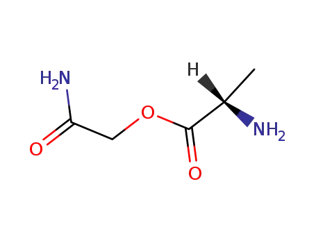 Molecular Structure of 98229-10-8 (L-Alanine, 2-amino-2-oxoethyl ester (9CI))