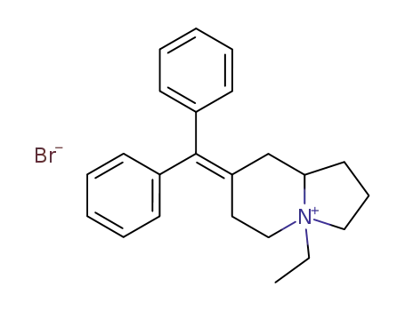 7-diphenylmethylene-4-ethylindolizidinium bromide