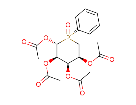 1,2,3,4-tetra-O-acetyl-5-deoxy-5-C-<(S)-phenylphosphinyl>-β-D-ribopyranose