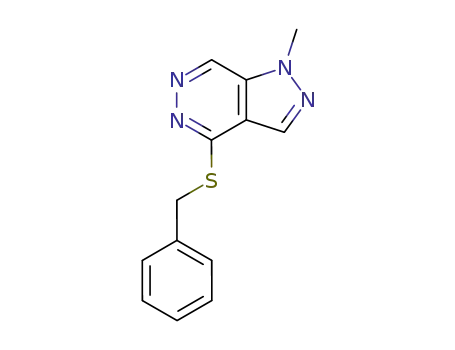1H-Pyrazolo[3,4-d]pyridazine, 1-methyl-4-[(phenylmethyl)thio]-