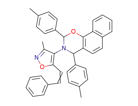 2,4-di(p-tolyl)-3-(3-methyl-5-styryl-4-isoxazolyl)-3,4-dihydro-2H-naphth<2,1-e><1,3>oxazine