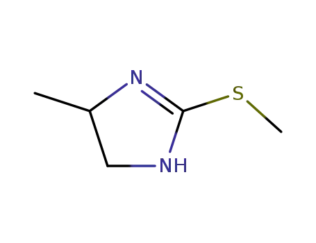 Molecular Structure of 55536-61-3 (1H-Imidazole, 4,5-dihydro-4-methyl-2-(methylthio)-)