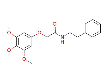 Molecular Structure of 116876-80-3 (N-(2-phenylethyl)-2-(3,4,5-trimethoxyphenoxy)acetamide)