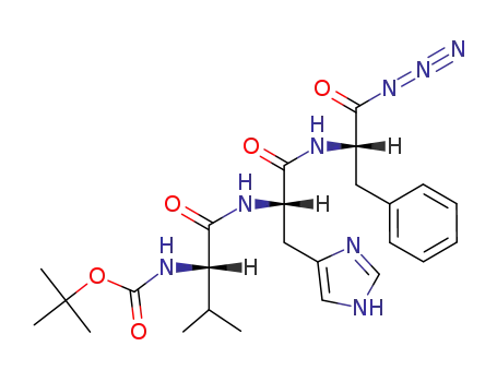 L-Phenylalanyl azide,
N-[N-[N-[(1,1-dimethylethoxy)carbonyl]-L-valyl]-L-histidyl]-