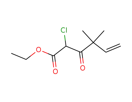 Molecular Structure of 316148-57-9 (5-Hexenoic acid, 2-chloro-4,4-diMethyl-3-oxo-, ethyl ester)