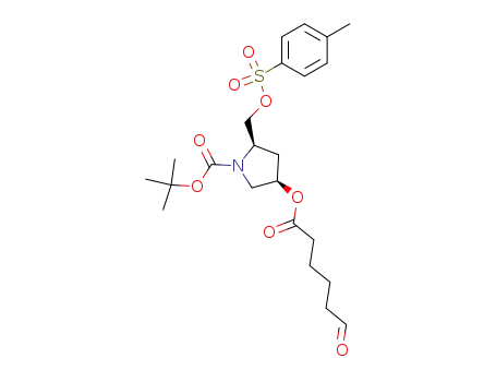 N-Boc-3(S)-<(5-formylpentanoyl)oxy>-5(S)-<(tosyloxy)methyl>pyrrolidine