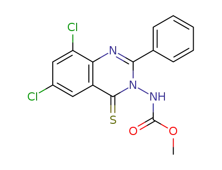 (6,8-Dichloro-2-phenyl-4-thioxo-4H-quinazolin-3-yl)-carbamic acid methyl ester