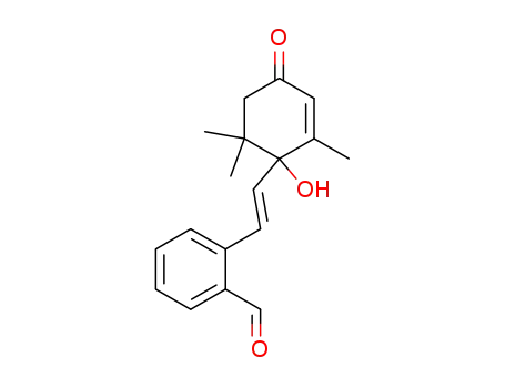 2-[(E)-2-(1-Hydroxy-2,6,6-trimethyl-4-oxo-cyclohex-2-enyl)-vinyl]-benzaldehyde