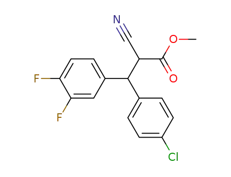 3-(4-Chloro-phenyl)-2-cyano-3-(3,4-difluoro-phenyl)-propionic acid methyl ester