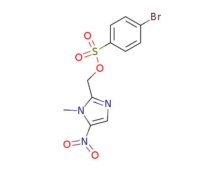 Benzenesulfonic acid, 4-bromo-,
(1-methyl-5-nitro-1H-imidazol-2-yl)methyl ester