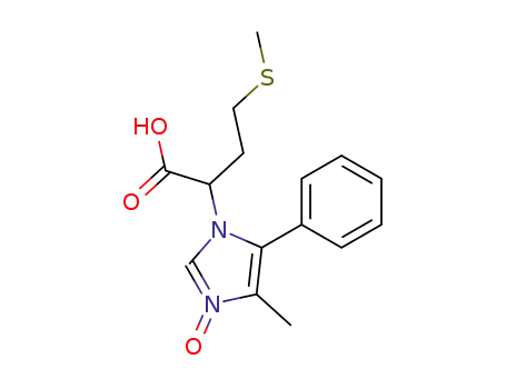 Molecular Structure of 126263-38-5 (2-(4-Methyl-3-oxy-5-phenyl-imidazol-1-yl)-4-methylsulfanyl-butyric acid)