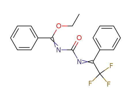 Benzenecarboximidic acid,
N-[[(2,2,2-trifluoro-1-phenylethylidene)amino]carbonyl]-, ethyl ester